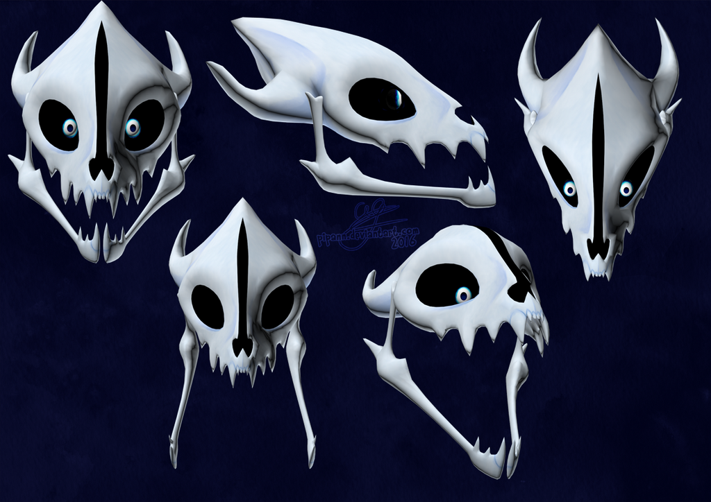 Gaster Blaster 3D model by Pipann on DeviantArt