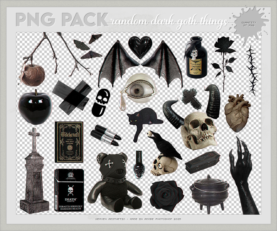 Pack PNG #9 - Random goth dark things