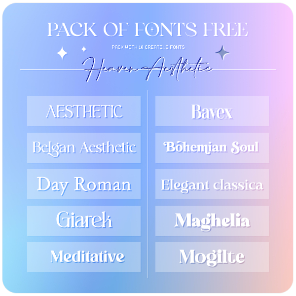 Pack of fonts free #1 - HA