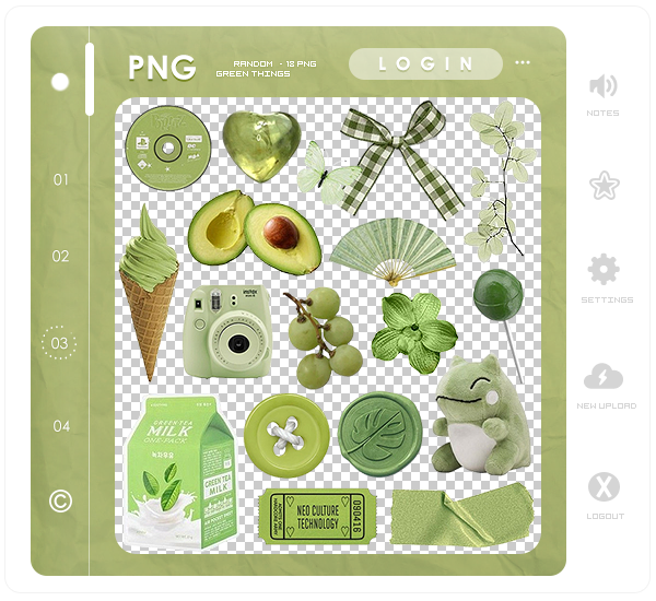 Pack PNG #15 - Random green things by HeavenAesthetic on DeviantArt