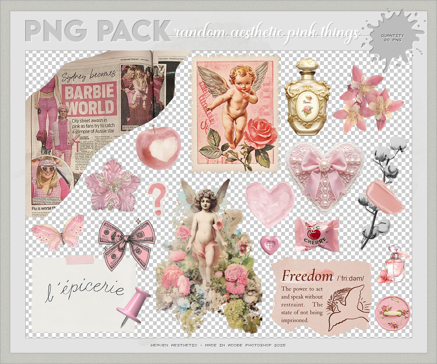 Pack PNG #36 - Random aesthetic pink things