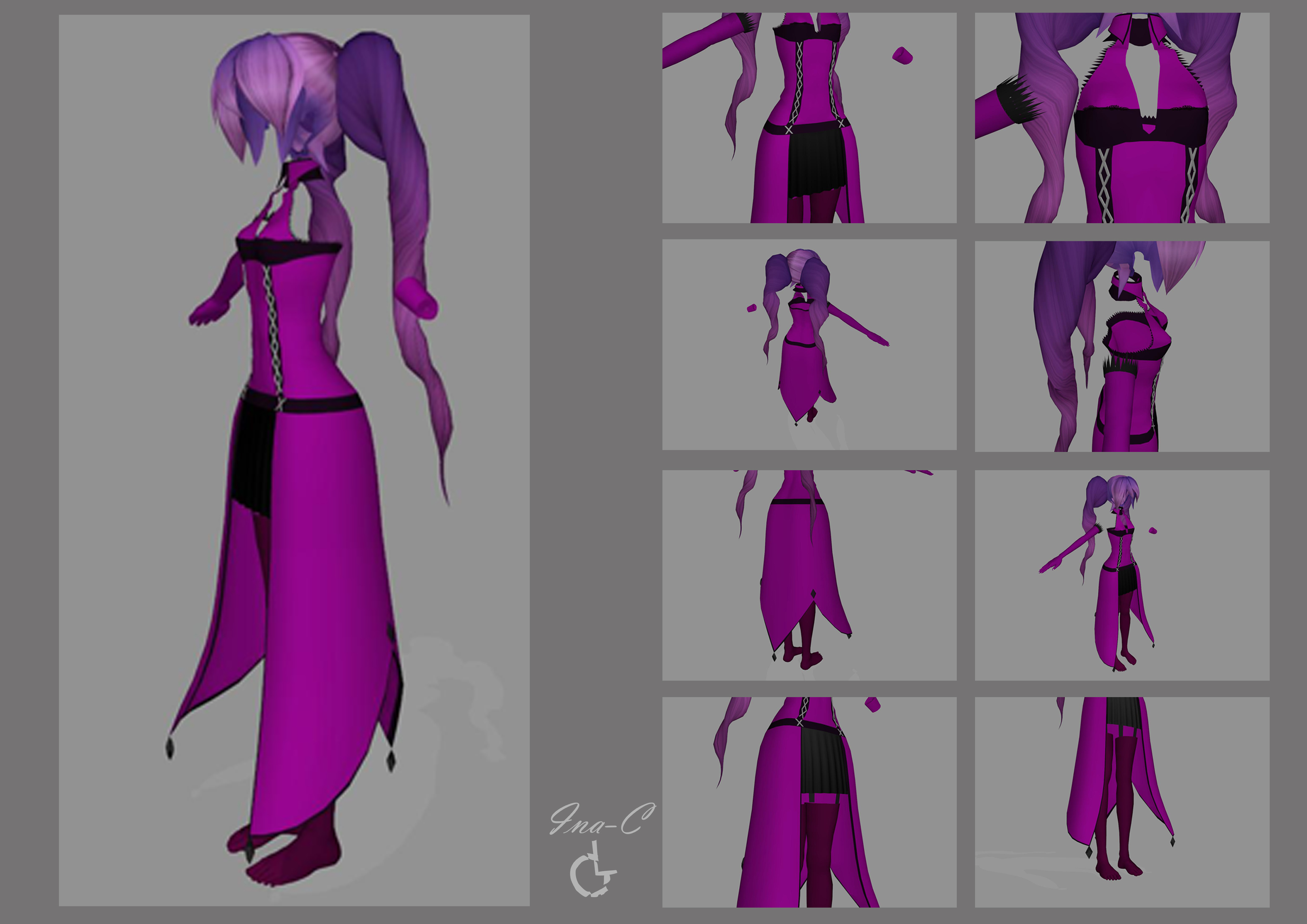 project diva f: purple ageha costume by on DeviantArt