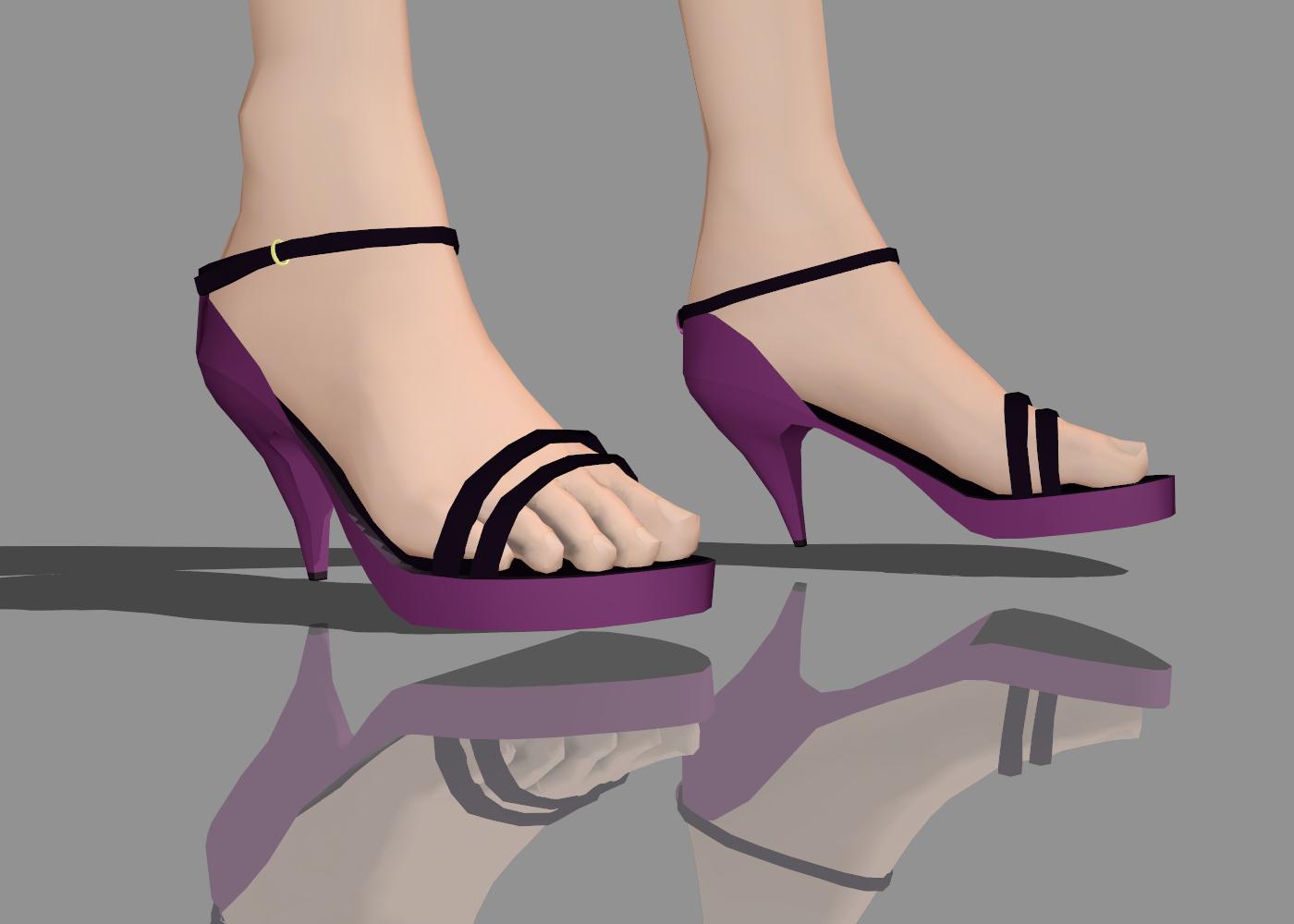 MMD highheels for purple ageha