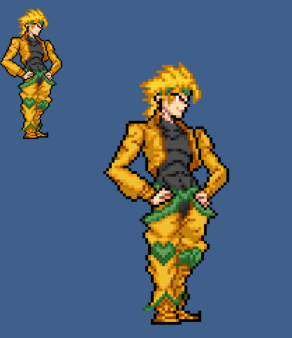 Pixel Art - KONO DIO DA!!! by LarkspurBetula on DeviantArt