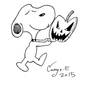 #INKTOBER DAY  11  snoopy s pumpkin