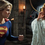 Selena uses her magic to weaken Supergirl by rapidly aging her