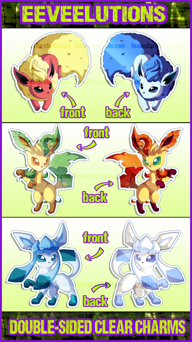 NEW Eeveelution charms!!