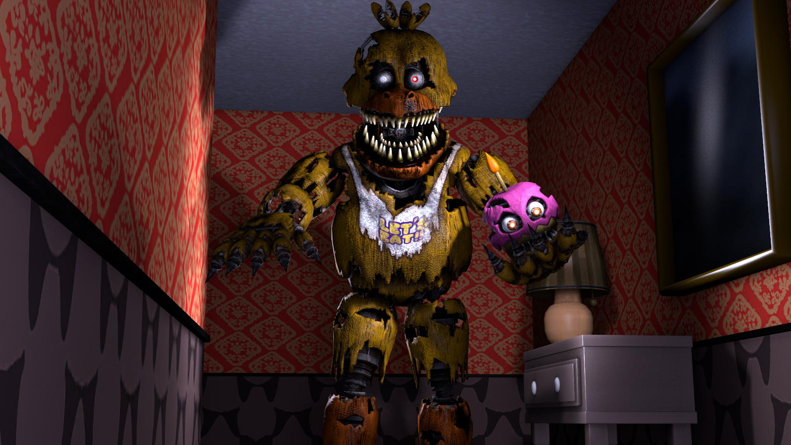 Nightmare Chica (FNaF 4) by Pandaneko-xD on DeviantArt