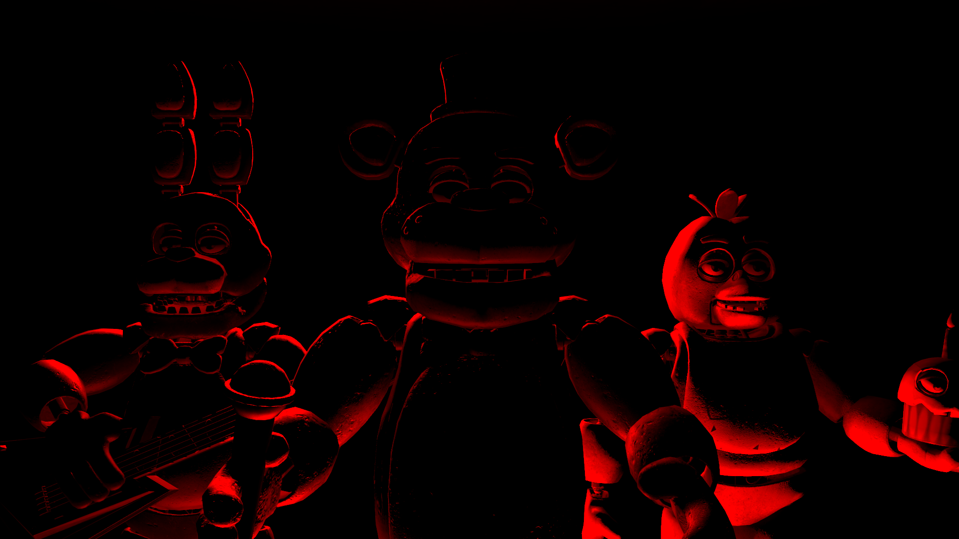 All FNAF 4 Animatronics by LandynGunderfan on DeviantArt