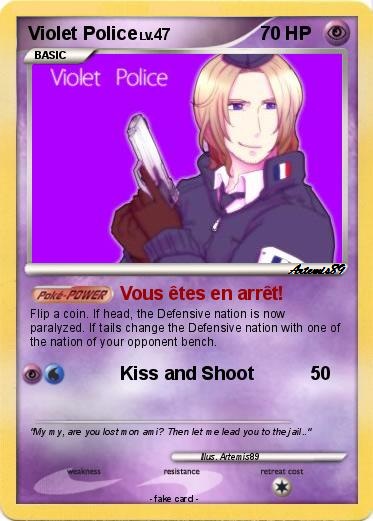 Aph Police Cards - Violet Police