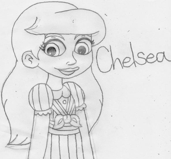 Chelsea Cartoon Writing Chelsea by CutieJenna on DeviantArt