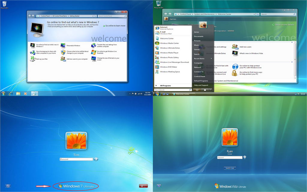 Compare Between Windows Vista And Windows 7 Compare Between Windows Vista And Windows 7