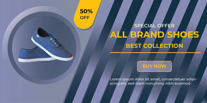 Shoes Web Banner Design.