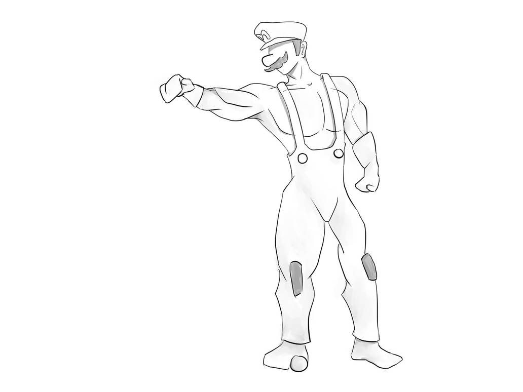 Buff Mario by TheIronRouge on DeviantArt