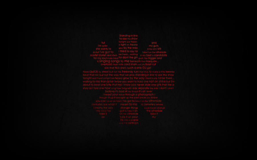 RHCP Typography Wallpaper by nathan-neo on DeviantArt