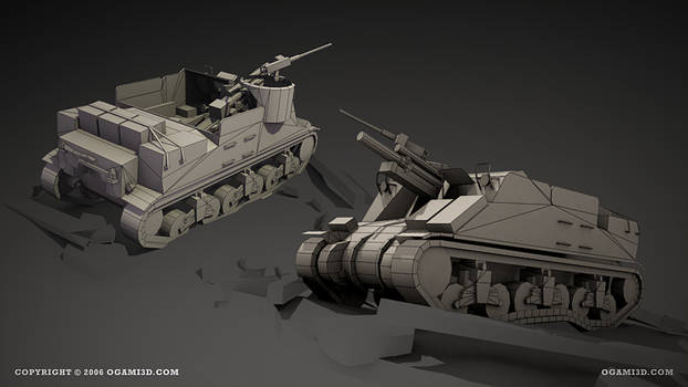 M7 Priest - shaded wire