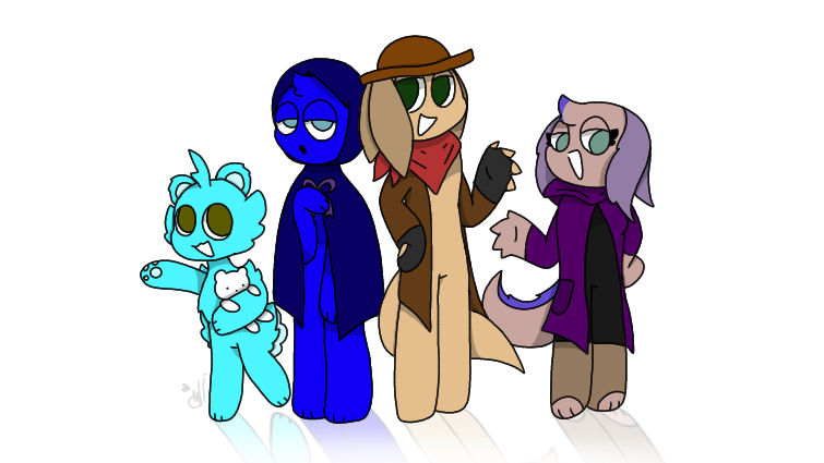De family of 4 (normal and chibi) by QistinaUwU on DeviantArt