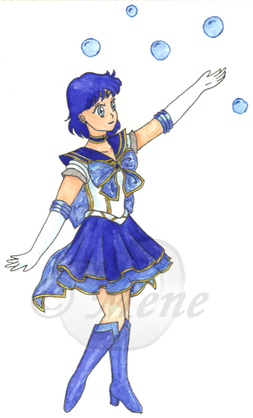 Seramyu Super Sailor Mercury by mene