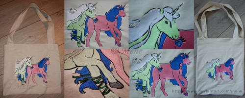 [My Little Pony] Unicorn embroidery on bags