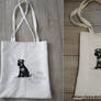Miniature Schnauzer Silhouette doggy bag