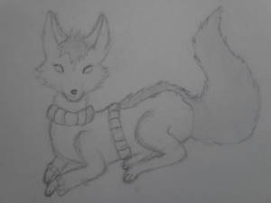 Fox in a Sweater Doodle