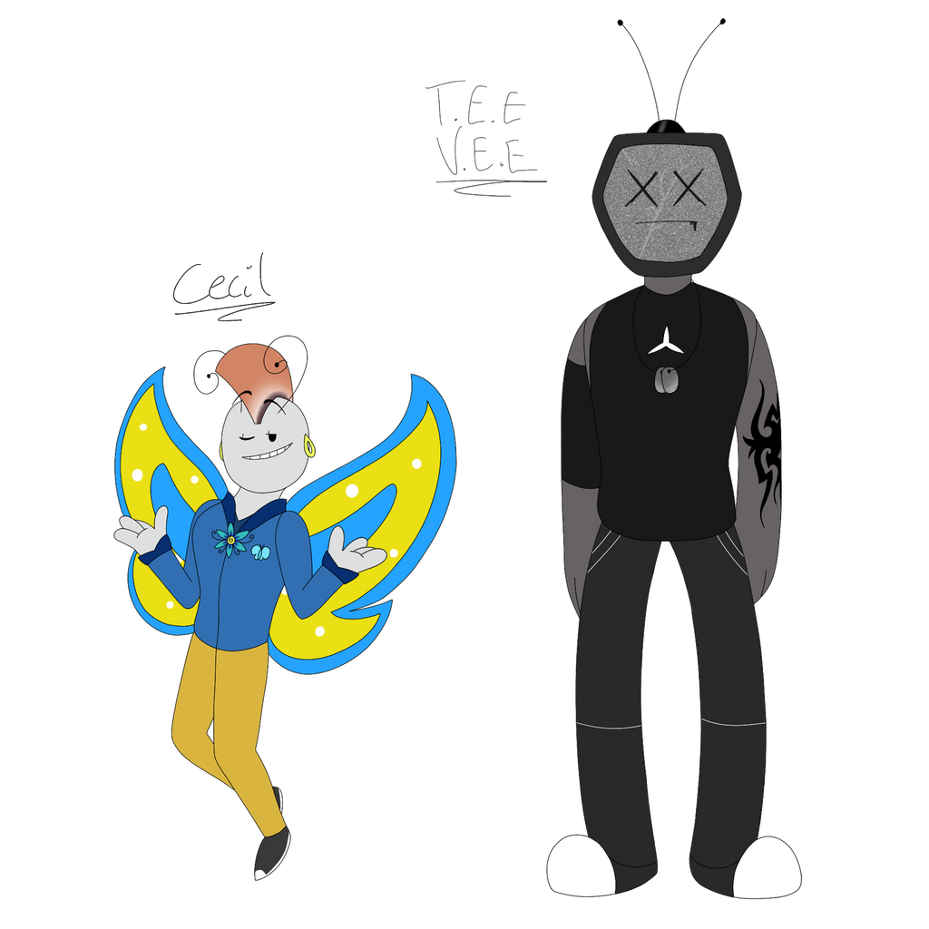 Cecil And Tee Vee By Zozanthedragon On Deviantart - teevee heads roblox