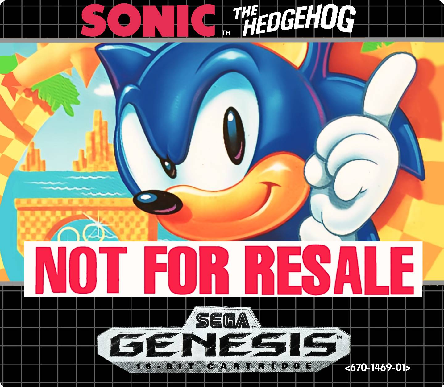 SONIC THE HEDGEHOG US LABEL CARTRIDGE by Fazbear52 on DeviantArt