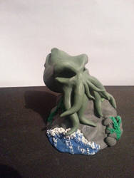 Cthulhu Head 3/4 view