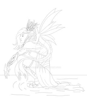 Dragon Tamer Lineart