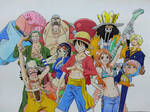 Mugiwara no Ichimi (Straw Hat Pirates) coloured by NayRz