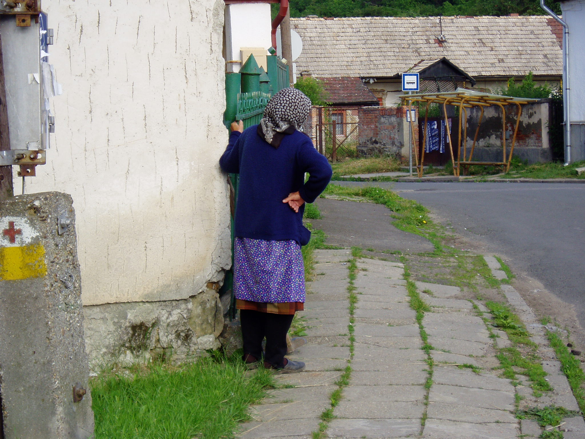 old women waiting