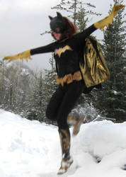 Batgirl jumping