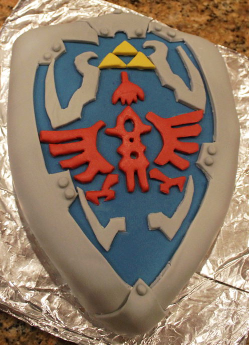 Hylian Shield Cake