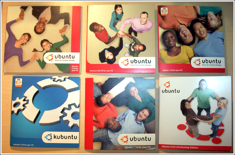 Ubuntu Cds 5.10 to 8.04