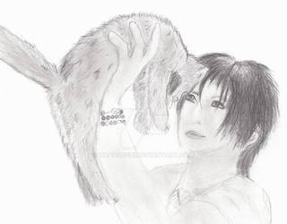 Gackt with cat