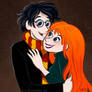 Harry Potter and Ginny.