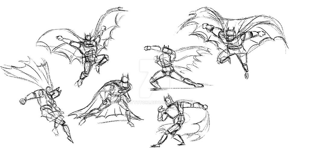 Absolute Batman Basic Drawing Batman sketching and Drawing tutorial by Arttutor1 on DeviantArt