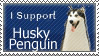 Husky Penguin Stamp by hosmer23