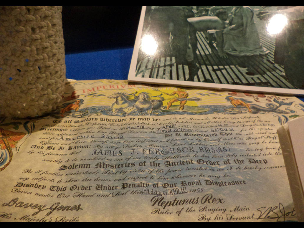 Shellback Certificate by hosmer23 on DeviantArt