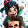 Vanellope and Ralph ( Wreck it Ralph )