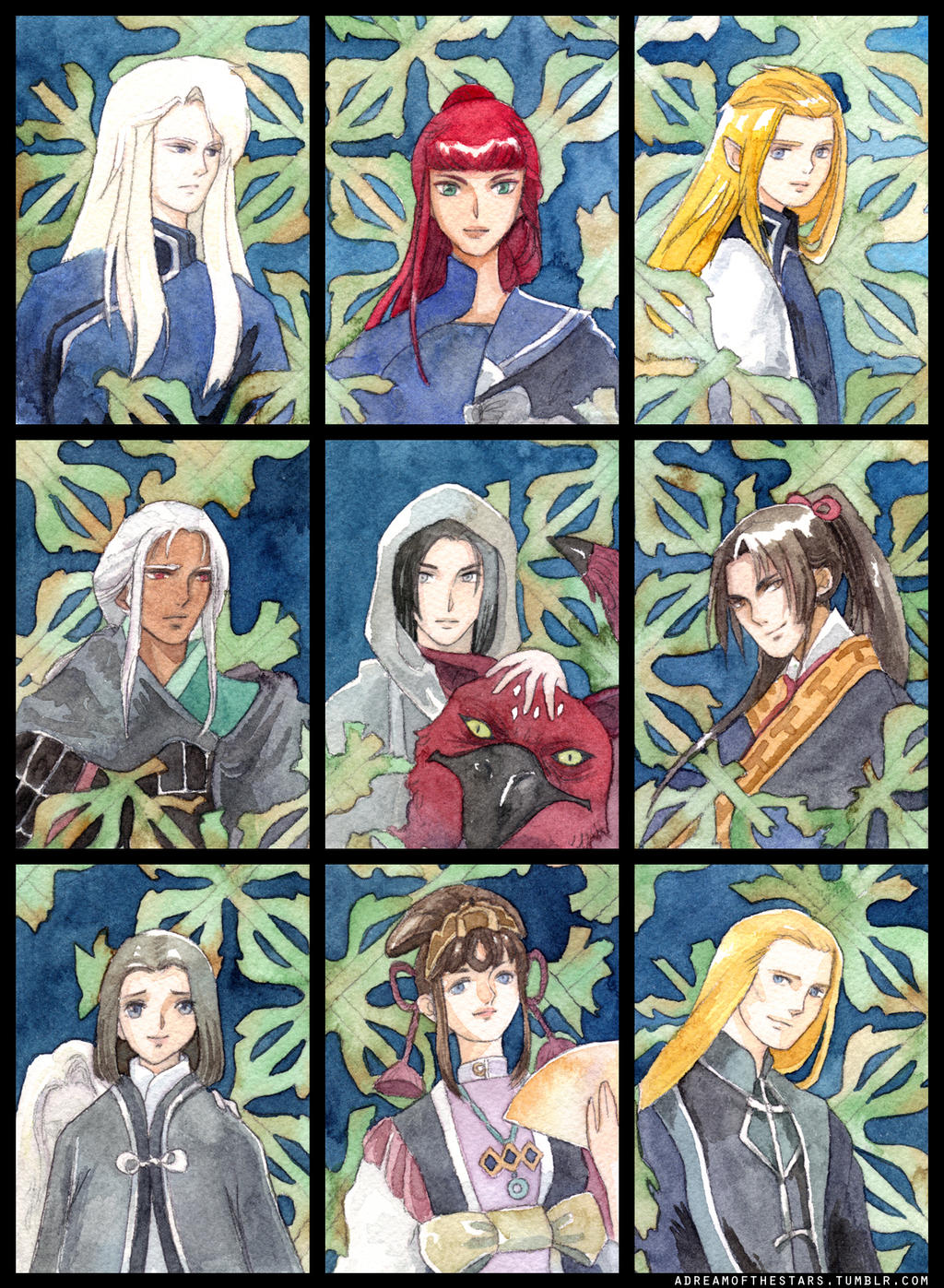 Twelve Kingdoms Cards by adreamofthestars