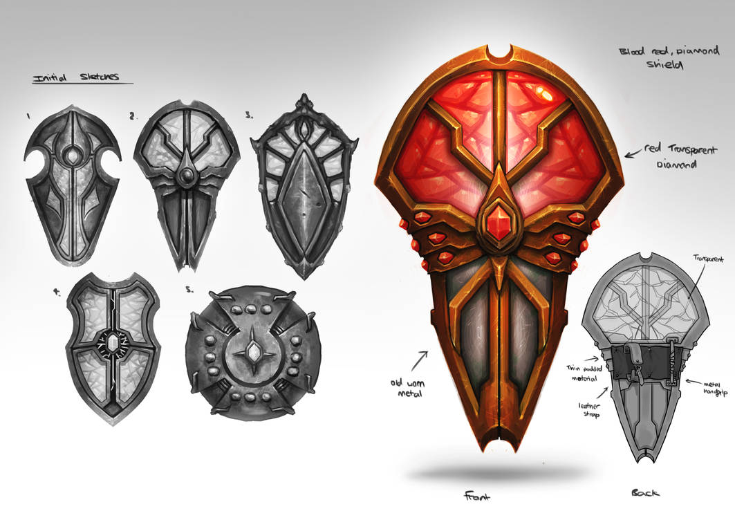 Blood red shield by beaulamb1992 on DeviantArt