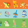 Pokemon Gen 1-6 Starters