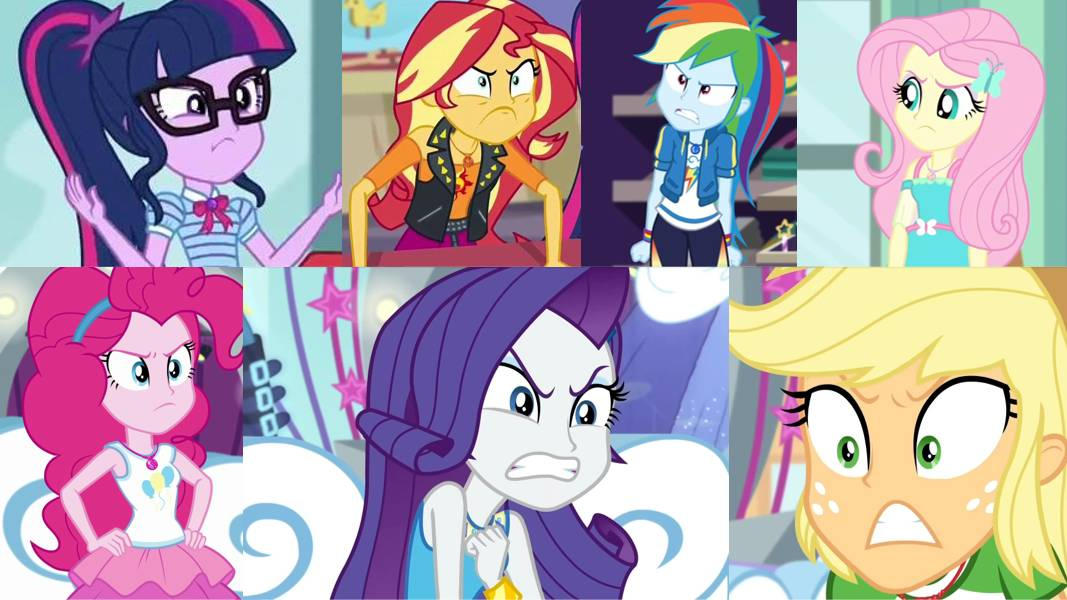 The Rainbooms are feeling angry by S1732202 on DeviantArt