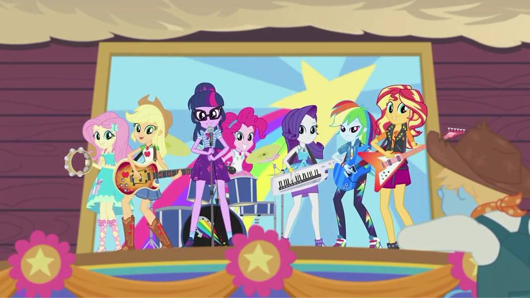 The Rainbooms are playing instruments V2 by S1732202 on DeviantArt