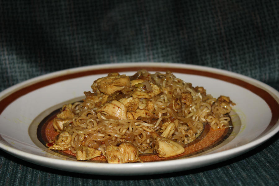 Fried Curried Ramen Noodle