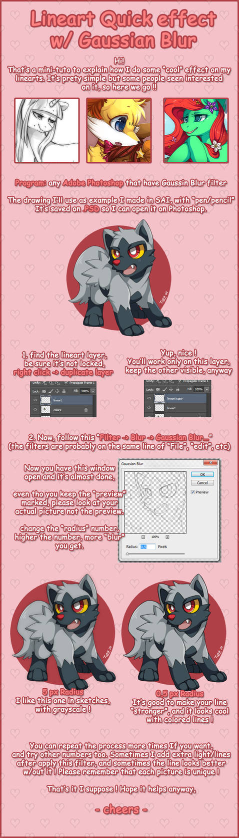 Mini Tuto Lineart W Gaussian Blur By Mr Tiaa On Deviantart Mini Tuto Lineart W Gaussian Blur By Mr Tiaa On Deviantart