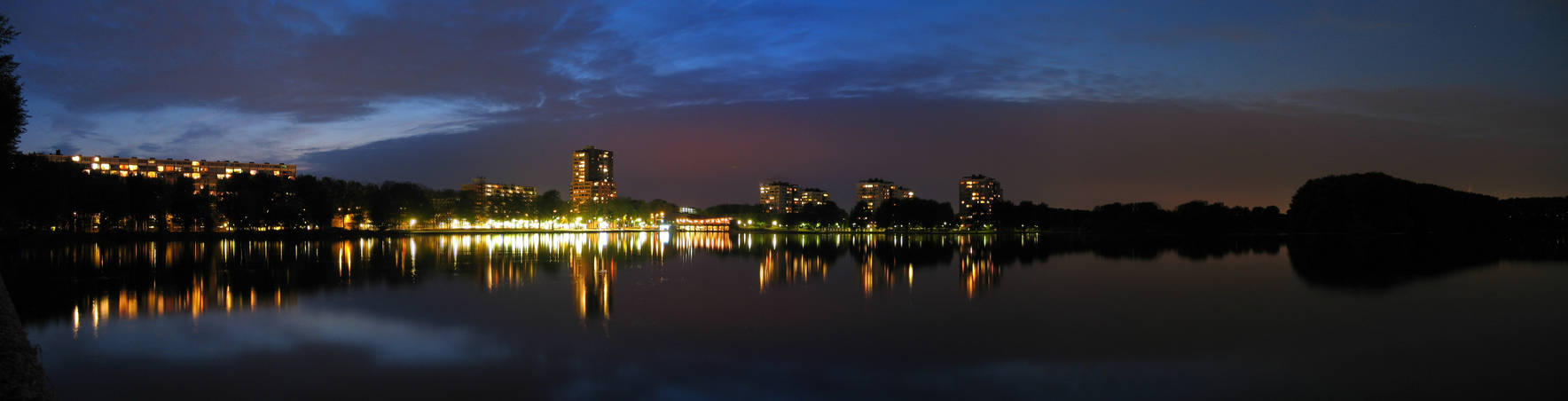 Mirrored City Panorama