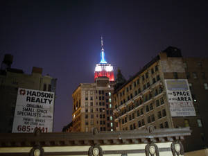 empire state building at night