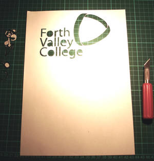 Forth Valley College die-cut